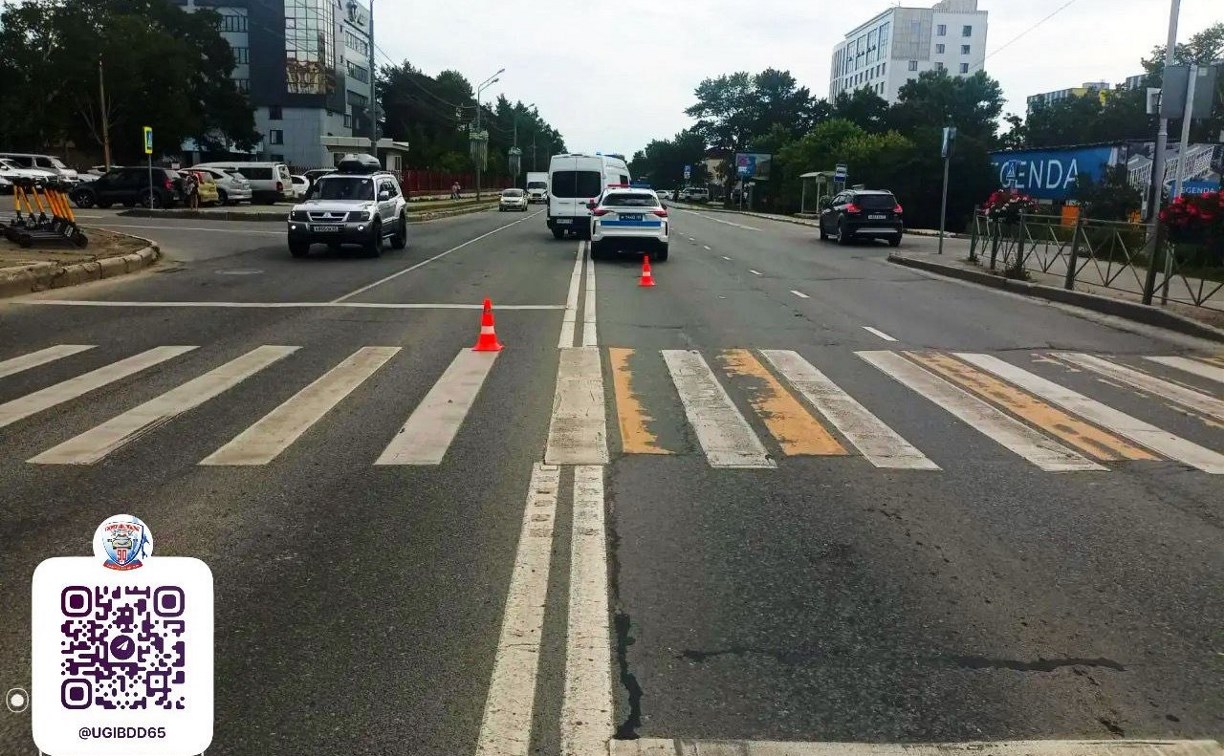 В ГАИ озвучили подробности ДТП, в котором скорая помощь сбила ребенка в Южно-Сахалинске 