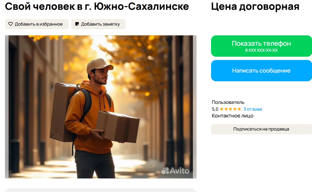 "Свой человечек" по вызову: на Сахалине набирает популярность новая услуга