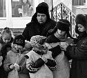 Сахалинцы с детьми воссоздали картину времен блокады Ленинграда
