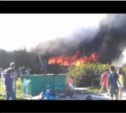 Больше 16 часов продолжается ликвидация пожара в общежитии Лугового (ВИДЕО +дополнение)