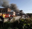 На территории будущей школы в Дальнем вспыхнул пожар