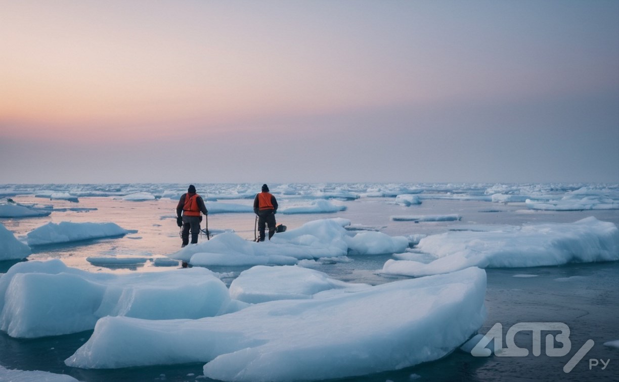Новые трещины, выходить на лёд опасно: прогноз для сахалинских рыбаков на 12 февраля