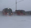 Все пригородные поезда на Сахалине отменены на 26 января