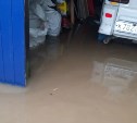 Залитые гаражи и "Галина" в воде: кадры из районов Сахалина во время мощного циклона