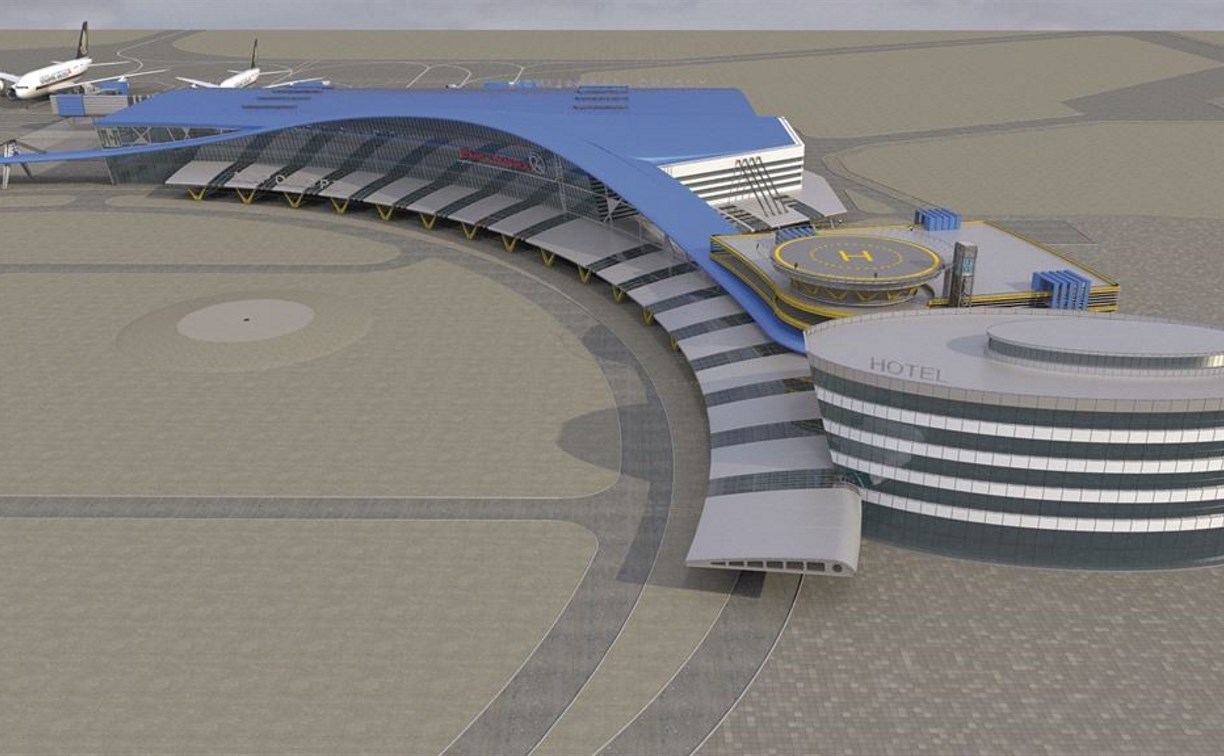 Аэропорт Южно-Сахалинска представил на народное голосование эскизы дизайн-проекта нового аэровокзала