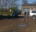 Кроссовер вылетел в кювет в Александровске-Сахалинском