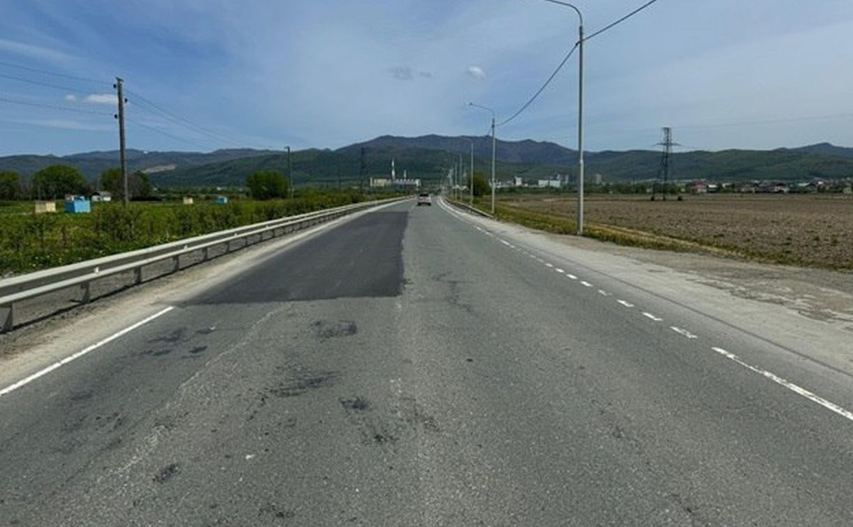 Подрядчик по гарантии устранит дорожные дефекты на северо-западном объезде Южно-Сахалинска