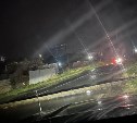 В Холмске сильный ветер повалил 5 столбов линии электропередачи