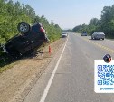 Внедорожник "воткнулся" в кювет: подробности ДТП в Долинском районе