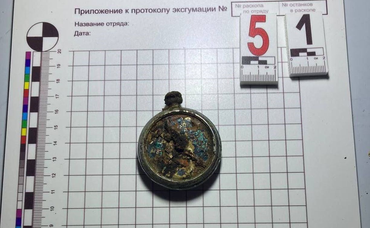 Поисковики обнаружили на Шумшу останки красноармейца и его личные вещи