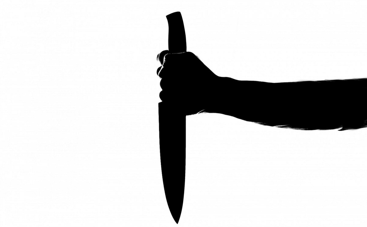 Пьяный житель Анивы ударил несколько раз ножом женщину и угрожал убийством ее сыну 