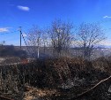 1200 "квадратов": за сутки пожарные три раза выезжали на возгорание сухой травы на Сахалине