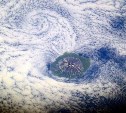 Космонавт показал, как с высоты МКС выглядит курильский вулкан Алаид