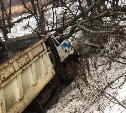 Водитель грузовика погиб в ДТП на Охотской трассе 