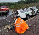 "Двух человек госпитализировали": на Итурупе ДТП со служебным автобусом 