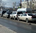 Четыре автомобиля столкнулись на Коммунистическом проспекте в Южно-Сахалинске