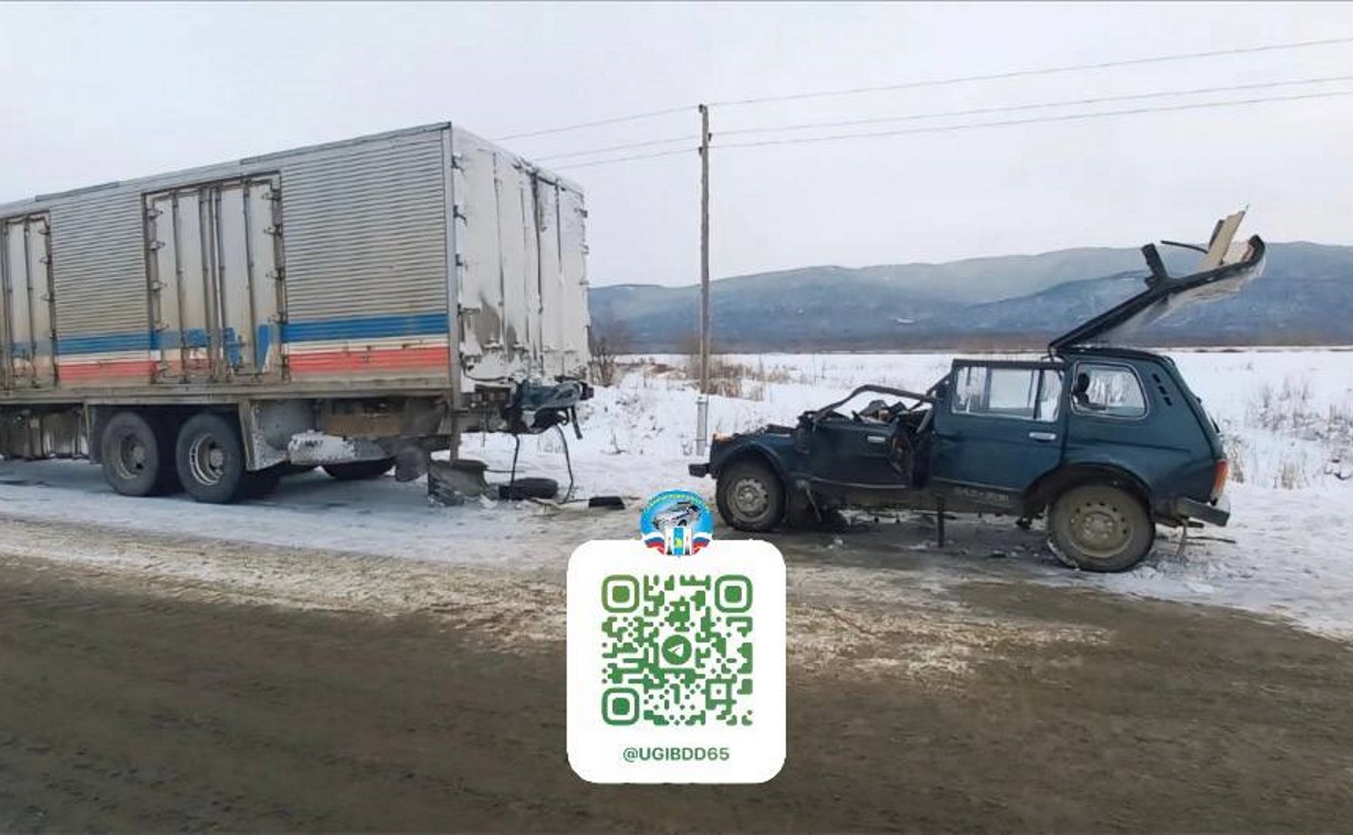 За рулём "Лады", влетевшей в припаркованный грузовик, находился 76-летний сахалинец За рулём "Лады", влетевшей в припаркованный грузовик, находился 76-летний сахалинец