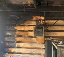 Электрощитовая загорелась в мастерской в Ключах