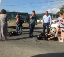 Пассажирка мотоцикла пострадала при ДТП в Южно-Сахалинске