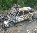 Subaru Leone угнали и сожгли в Южно-Сахалинске