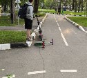 Парень на самокате сбил четырехлетнего ребёнка в парке Южно-Сахалинска 