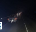 Идущего по краю дороги пешехода сбил автомобиль в Корсаковском районе