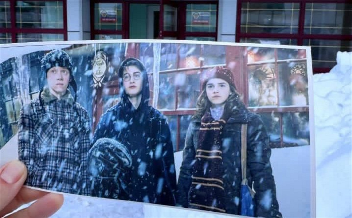 "Хочется волшебства": сахалинка "нашла" кадры из фильма о Гарри Поттере в Южно-Сахалинске
