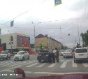 Затор образовался в Южно-Сахалинске из-за ДТП