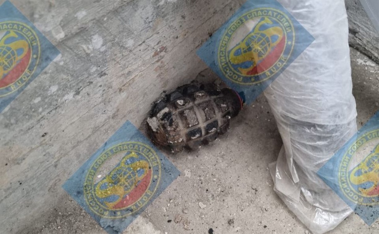 Сразу два предмета, похожие на снаряды, нашли в Южно-Сахалинске за два дня