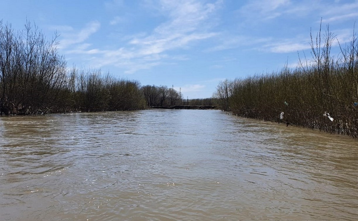 В Южно-Сахалинске прогнозируют подъем воды в реке Сусуя