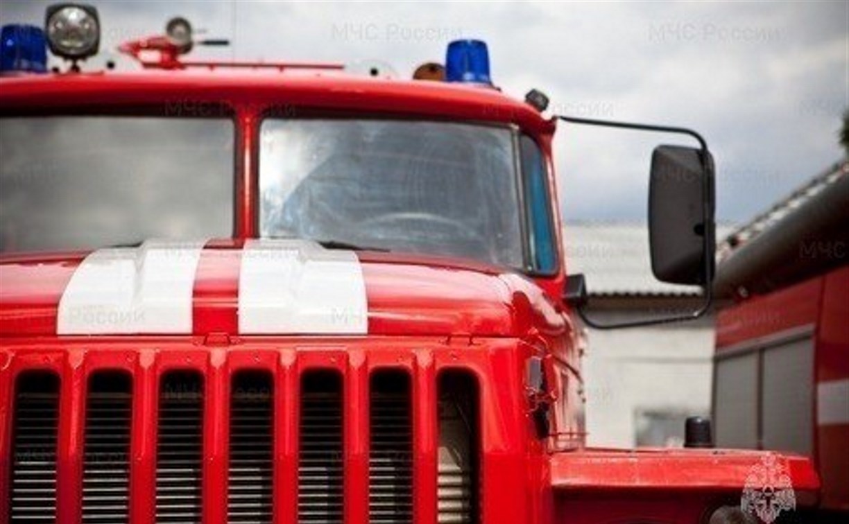 Четверо пожарных в Углегорске тушили колесо автомобиля