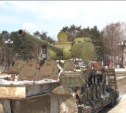 Боевой танк появился в центре Южно-Сахалинска