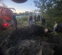 В Поронайске поврежден центральный водопровод при работах по укладке газовых сетей