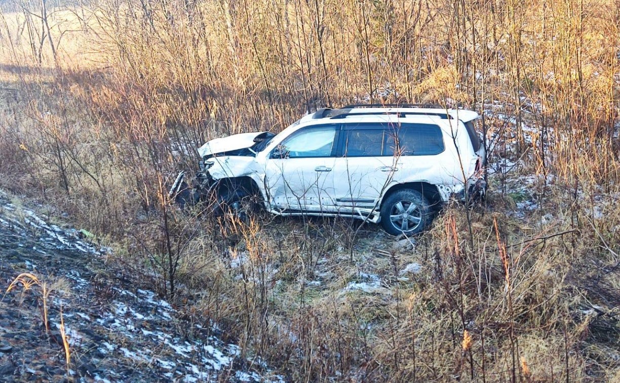 Двое взрослых и ребёнок пострадали в ДТП в Поронайском районе