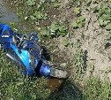 Появились фото с корсаковского ДТП, в котором мотоциклист столкнулся с кроссовером