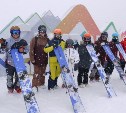 Сноубордисты из Южной Кореи тренируются на Сахалине