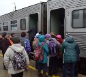 Запущен пригородный поезд Южно-Сахалинск - Новодеревенское 