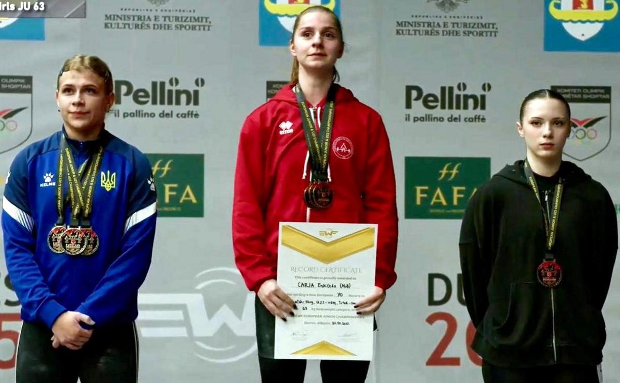 Сахалинка взяла бронзу первенства Европы по тяжёлой атлетике