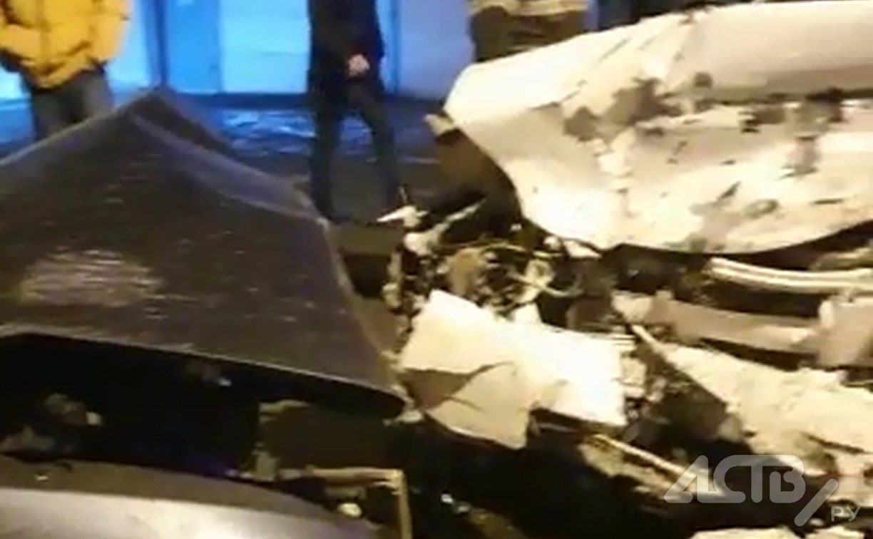 ГИБДД: водитель второго авто после лобового ДТП в Невельске не пострадал