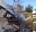 В селе Горном сгорел нежилой дом 