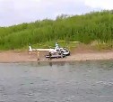 Рыбаки прилетели на Лютогу в Анивский район на вертолёте