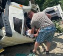 Водитель в Южно-Сахалинске выжил благодаря небольшой нише в смятой кабине