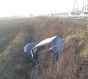 Женщина пострадала в аварии на окраине Южно-Сахалинска