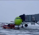 В Южно-Сахалинск в метель приземлился рейс S7 из Новосибирска