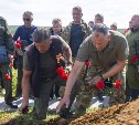 Останки павшего в боях за освобождения Курил солдата захоронили на Шумшу в памятную дату