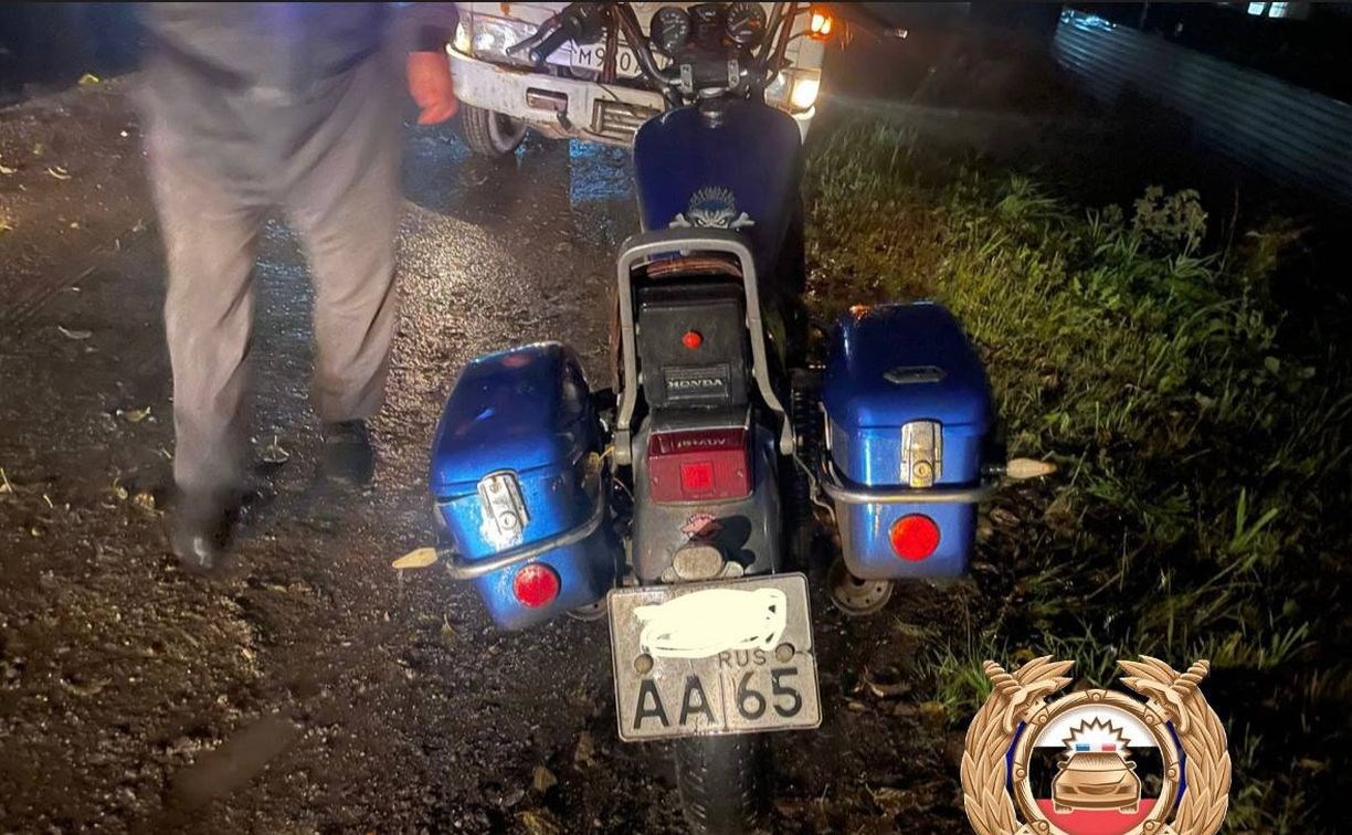 Мотоциклиста сбили на трассе в Анивском районе