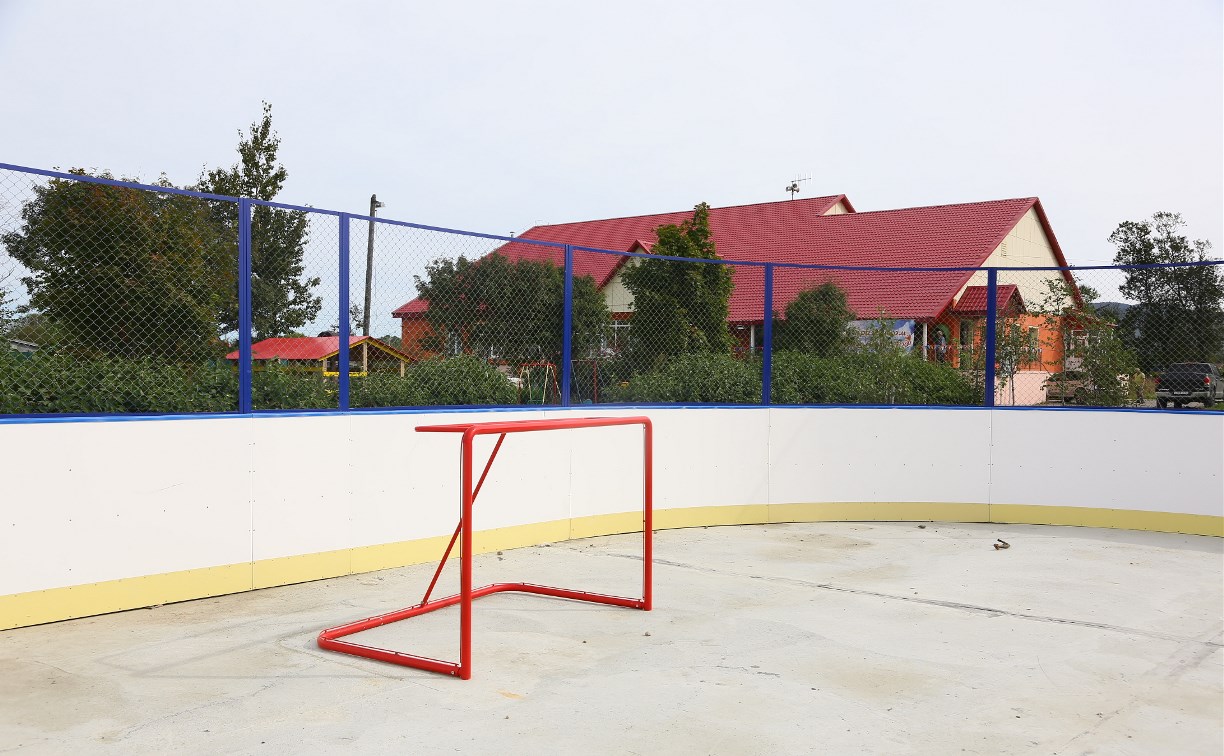 В селах и планировочных районах Южно-Сахалинска построены площадки для игр и спорта