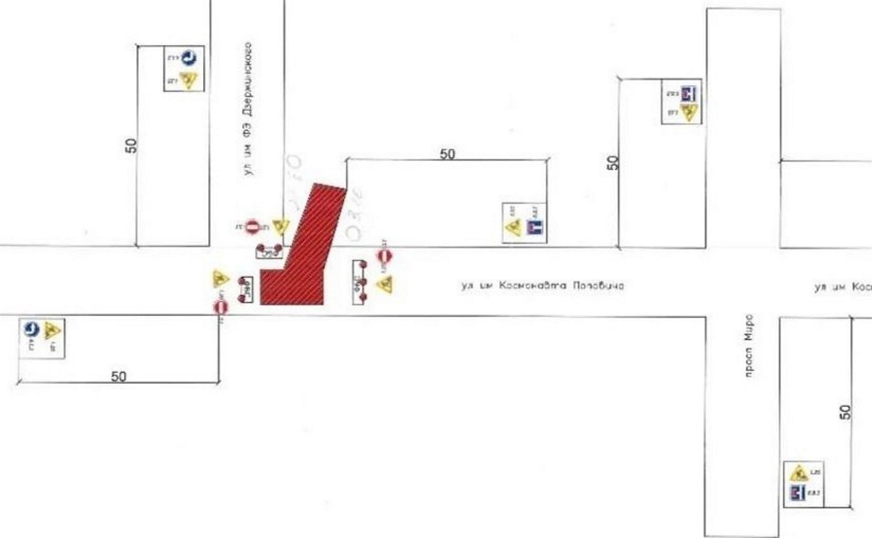 Проезд в районе перекрестка улиц Дзержинского и Поповича частично ограничат в Южно-Сахалинске