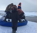 Семь человек спасли с оторвавшейся льдины на юге Сахалина