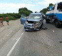 Серьезная авария с участием двух "Тойот" произошла в Южно-Сахалинске